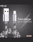 PZOZ kabel Micro USB szybkie ładowanie adapter do ładowarki danych kabel do Samsung Xiaomi Huawei MEIZU SONY z systemem Android 