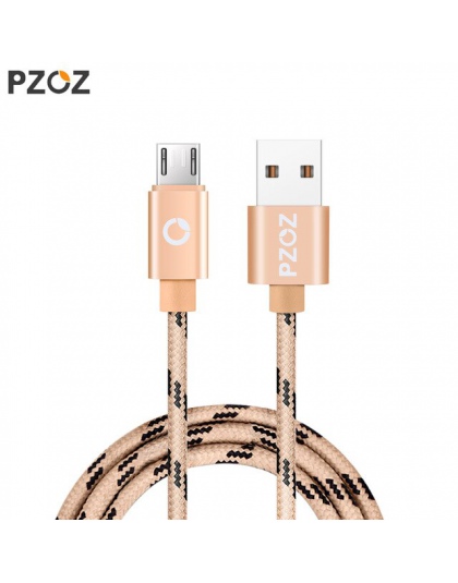 PZOZ kabel Micro USB szybkie ładowanie adapter do ładowarki danych kabel do Samsung Xiaomi Huawei MEIZU SONY z systemem Android 