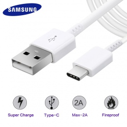 Oryginalny Samsung kabel USB typu C note9 szybkie ładowanie 1.2 m 2A S 9 note8 uwaga 8 S8 S9 plus c5 C7 C9 pro A3 A5 A7 2017 ast
