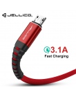 Jellico 120 CM o wysokiej wytrzymałości kabel Micro USB do Samsung Xiaomi LG USB 3.1A szybkie ładowanie danych pleciony ładowark