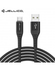 Jellico 120 CM o wysokiej wytrzymałości kabel Micro USB do Samsung Xiaomi LG USB 3.1A szybkie ładowanie danych pleciony ładowark