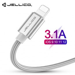 Jellico 3.1A kabel USB do szybkiego ładowania dla iPhone XS Max XR X 8 7 6 6 S 5 5S iPad przewód telefon komórkowy szybki kabel 