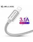 Jellico 3.1A kabel USB do szybkiego ładowania dla iPhone XS Max XR X 8 7 6 6 S 5 5S iPad przewód telefon komórkowy szybki kabel 