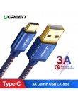 Ugreen USB C kabel do Xiaomi mi 8 3A kabel USB typu C szybkie ładowanie kabel do transmisji danych dla Samsung Galaxy S9 nintend