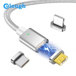 Elough E04 magnetyczny kabel USB do ładowania dla iPhone XR kabel Micro USB typ C kabel magnetyczny kabel ładowania szybkie łado