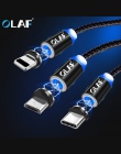 OLAF 1 m szybkie ładowanie magnetyczny micro USB kabel kabel USB typu C do iphnoe kabel telefoniczny adapter do Samsunga dla Xia