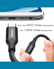 Baseus Micro USB kabel do Xiaomi Redmi Note 5 Pro 4X4 ładowarka kabel do Samsung Huawei ładowarka do telefonu na USB kabel danyc