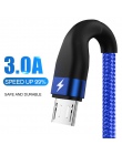 ZNP 3A szybko ładujący kabel Micro USB dla Samsung S7 Xiaomi Redmi Note 5 Pro 4 Micro usb przewód ładowarki tabletu z systemem A