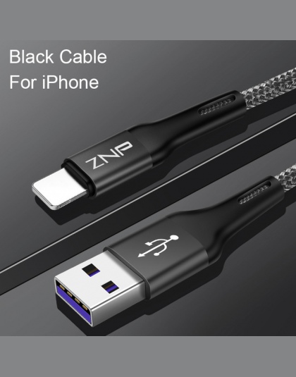 ZNP kabel USB do telefonu iPhone X ładowarka kabel do ładowania dla iPhone 8 7 6 6 s plus USB do transmisji danych kabel telefon