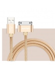 Suptec 30 kabel USB pin dla iPhone 4S 4 metalowa wtyczka Nylon pleciony drut kabel ładowarki 2A szybkie ładowanie danych przewód