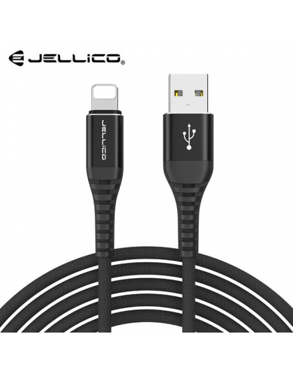 Jellico 3.1A kabel USB dla iPhone X 8 7 6 6 S plus 5 5S kabel o wysokiej wytrzymałości szybko kabel danych do ładowania szybka ł