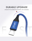 ZNP kabel Micro USB 3A Nylon szybkie ładowanie USB kabel do transmisji danych dla Samsung Xiaomi uwaga 4 tabletu z systemem Andr