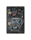 [WellCraft] kawa koktajl miłość ciasto do herbaty plakietki emaliowane tablica dekoracyjna niestandardowe metalowe malarstwo ant
