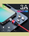 FLOVEME magnetyczny ładowarka kabel Micro Usb do iphone Usb typu C szybka adapter do ładowania ładowarka magnetyczna przewód do 