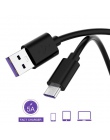 Dla Huawei USB 5A kabel typu C P20 Pro lite Mate 9 10 Pro P10 Plus lite V10 USB 3.1 typu C Supercharge Super ładowarka kabel