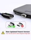 FONKEN magnetyczny micro USB kabel telefoniczny magnes Mini kabel USB 1 m 2.4A szybka ładowarka przewód zasilający Led synchroni