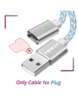 FONKEN magnetyczny micro USB kabel telefoniczny magnes Mini kabel USB 1 m 2.4A szybka ładowarka przewód zasilający Led synchroni