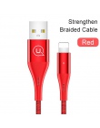 USAMS kabel USB do oświetlenia kabel do kabel do iPhone 2 m 2.4A szybko kabel danych do ładowania dla iPhone 7 8X6 6 s plus 5 SE