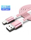 Typ C Kabel 3 m 2 m 1.5 m 1 m 25 cm krótki Cabo USB Kabel dla Nokia 8 xiaomi Mi8 Mi9 SE LG V30 Samsung S10 S10e Usb C kabel do ł