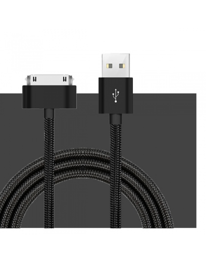 SUPTEC 30 kabel USB pin dla iPhone 4S 4 metalowa wtyczka Nylon pleciony drut kabel ładowarki szybkie ładowanie danych przewód do