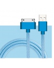 SUPTEC 30 kabel USB pin dla iPhone 4S 4 metalowa wtyczka Nylon pleciony drut kabel ładowarki szybkie ładowanie danych przewód do