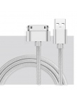 SUPTEC 30 kabel USB pin dla iPhone 4S 4 metalowa wtyczka Nylon pleciony drut kabel ładowarki szybkie ładowanie danych przewód do