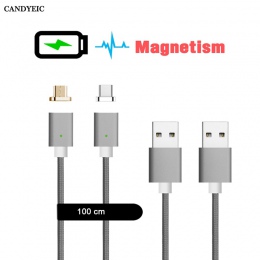 CANDYEIC magnetyczny ładowarka dla Xiaomi Redmi Huawei LG Google Pixel 3A kabel USB, szybkie ładowanie kabel magnetyczny USB C p