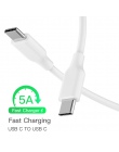 Robotsky USB C do USB typu C C kabel męski na męski 5A PD szybkie ładowanie do ładowania danych kabel do Macbooka Pro do Samsung