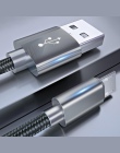 1 m Micro przewód usb Metal Nylon warkocz kabel Microusb do ładowania danych kabel Micro usb do Samsung Xiaomi Huawei HTC Sony l