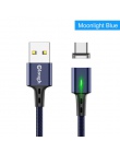 Elough 3 w 1 magnetyczny ładowania dla iphone xs max xr x 8 7 plus 6 5 6 kabla typ c micro usb kabel telefoniczny led z magnesem