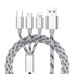 3 w 1 kabel USB do ładowania dla iPhone X 8 7 6 5 Micro kabel USB typu C do Samsung galaxy S9 S8 szybki kabel do ładowania ładow