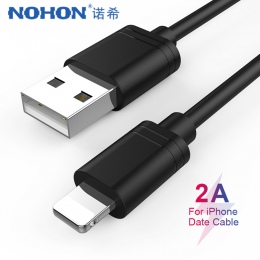 NOHON TPE USB kabel do ładowania danych oświetlenie dla iPhone X XS MAX XR 8 7 6 6 S 5 5S plus ładowania przewód do synchronizac