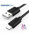 NOHON TPE USB kabel do ładowania danych oświetlenie dla iPhone X XS MAX XR 8 7 6 6 S 5 5S plus ładowania przewód do synchronizac