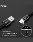 PZOZ światła LED szybka ładowarka przewodowa telefon komórkowy 8 kabel USB pin dla iphone Xs Max Xr 6 s Plus X 8 7 5 SE 6 s iPad