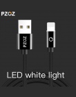 PZOZ światła LED szybka ładowarka przewodowa telefon komórkowy 8 kabel USB pin dla iphone Xs Max Xr 6 s Plus X 8 7 5 SE 6 s iPad