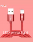 PZOZ światła LED szybka ładowarka przewodowa telefon komórkowy 8 kabel USB pin dla iphone Xs Max Xr 6 s Plus X 8 7 5 SE 6 s iPad