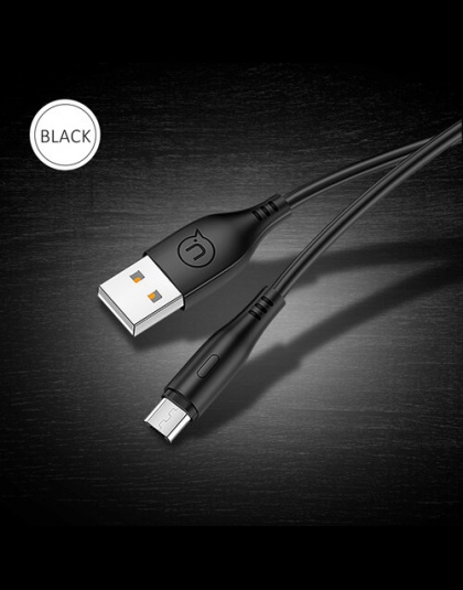 USAMS kabel Micro USB 2A do szybkiego ładowania linia danych microusb kabel do telefonu komórkowego kabel do Samsung Xiaomi okrą