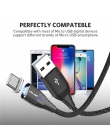 USLION magnetyczne szybko kabel Micro USB do ładowania telefonu kabel danych dla Androida drutu magnes ładowarka do Samsunga Xia