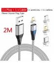 USLION magnetyczne szybko kabel Micro USB do ładowania telefonu kabel danych dla Androida drutu magnes ładowarka do Samsunga Xia