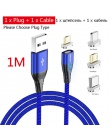 USLION magnetyczne szybko kabel Micro USB do ładowania telefonu kabel danych dla Androida drutu magnes ładowarka do Samsunga Xia