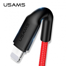 USAMS oświetlenie kabel do ładowarka do iPhone’a kabel do iphone 5 6 7 8 XS 2 m kabel usb dla kabel do iphone z systemem ios 12 