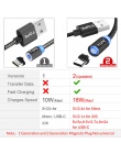 TOPK 1 M ulepszona 3A szybkie ładowanie telefonu magnetyczny micro USB kabel i 8 Pin i kabel USB typu C do iPhone samsung Huawei