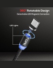 TOPK 1 M ulepszona 3A szybkie ładowanie telefonu magnetyczny micro USB kabel i 8 Pin i kabel USB typu C do iPhone samsung Huawei