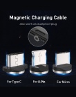 USLION magnetyczny kabel USB Micro kabel USB typu C do Samsung Galaxy S10 S10e dla iPhone XR Xs Max 8 7 6 1 M 2 M 2A magnes łado