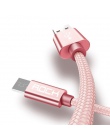 ROCK kabel Micro USB do samsung Xiaomi szybkie ładowanie Metal Nylon pleciony danych przewód do synchronizacji 1.8 M 1 M kabel d