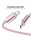 Kabel Micro USB telefonu komórkowego z systemem Android szybkie ładowanie danych Sync Kable do Samsung A7 S7 Xiaomi Redmi Note 5