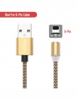 ROCK Metal magnetyczny kabel USB do iphone'a typu C Micro 2.4A szybka ładowarka oświetlenie Led światło dla Xiaomi Huawei telefo