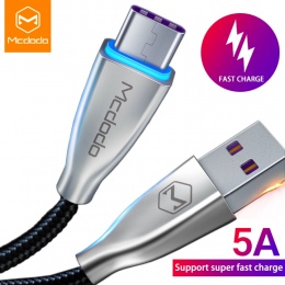 Mcdodo kabel USB typu C 5A Super szybkie ładowanie USB C kabel do transmisji danych przewód telefon dla Samsung S9 huawei Mate 2