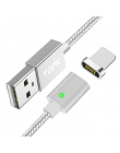 TOPK magnetyczny USB Micro kabel USB typu C magnes ładowarka do ładowania danych telefon komórkowy kable do Samsung Xiaomi kabel