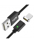 TOPK magnetyczny USB Micro kabel USB typu C magnes ładowarka do ładowania danych telefon komórkowy kable do Samsung Xiaomi kabel